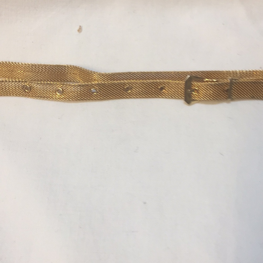 Vintage Metal Gold Belt - Picture 3 of 4